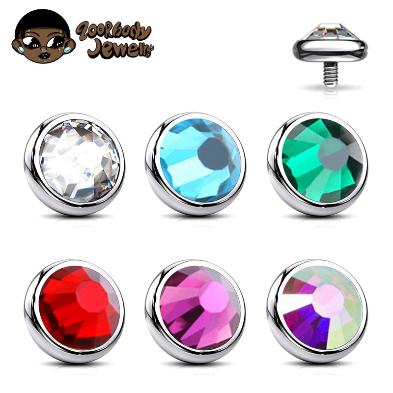 ต่างหูไทเทเนียม ASTM F136 แบบโ - Body Jewelry Dermal บทวิจารณ์และราคา