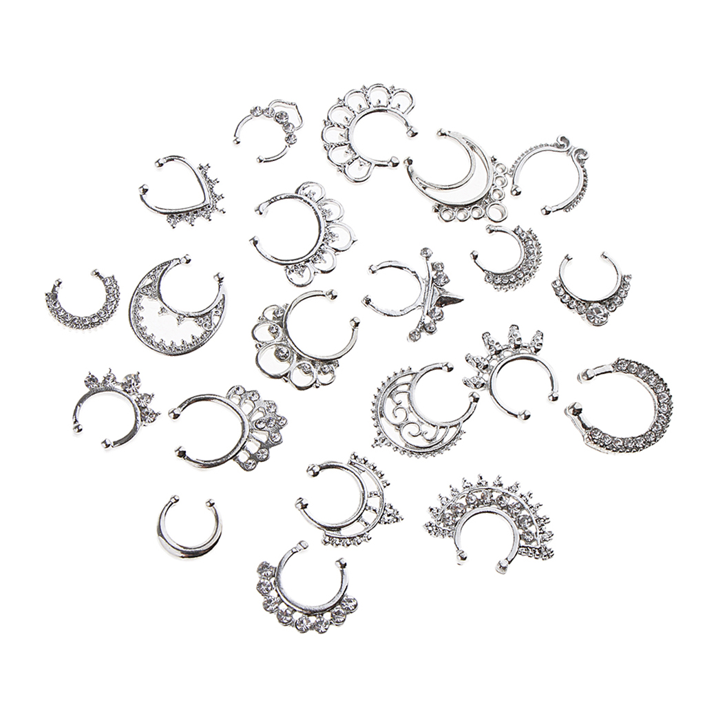 ขายร้อน21/3PCS จมูกปลอม Septum - Body Jewelry Hot บทวิจารณ์และราคา
