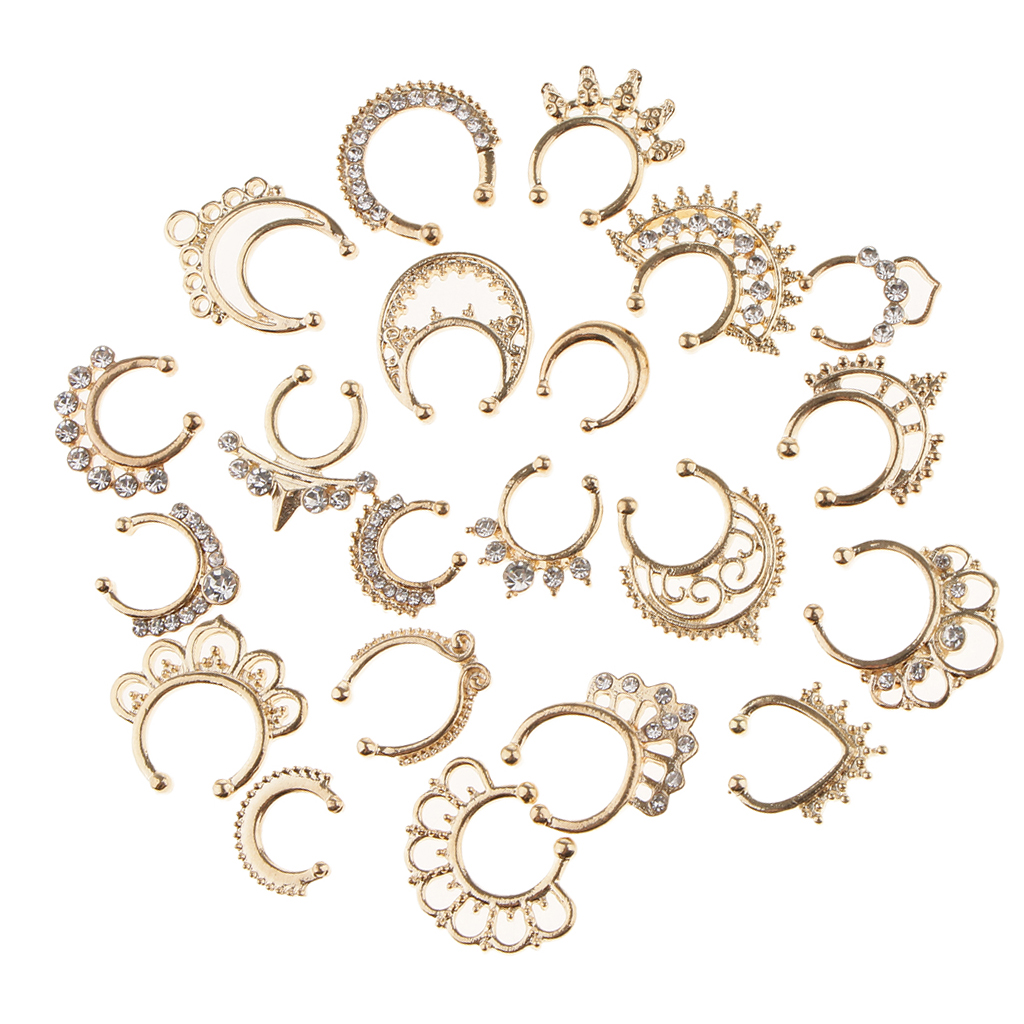 ขายร้อน21/3PCS จมูกปลอม Septum - Body Jewelry Hot บทวิจารณ์และราคา
