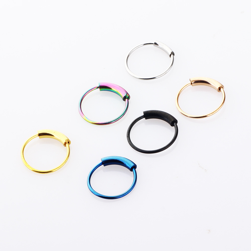 3 ชิ้น/ล็อต แหวนเหล็กผ่าตัด 31 - Body Jewelry Nose Ring บทวิจารณ์และราคา