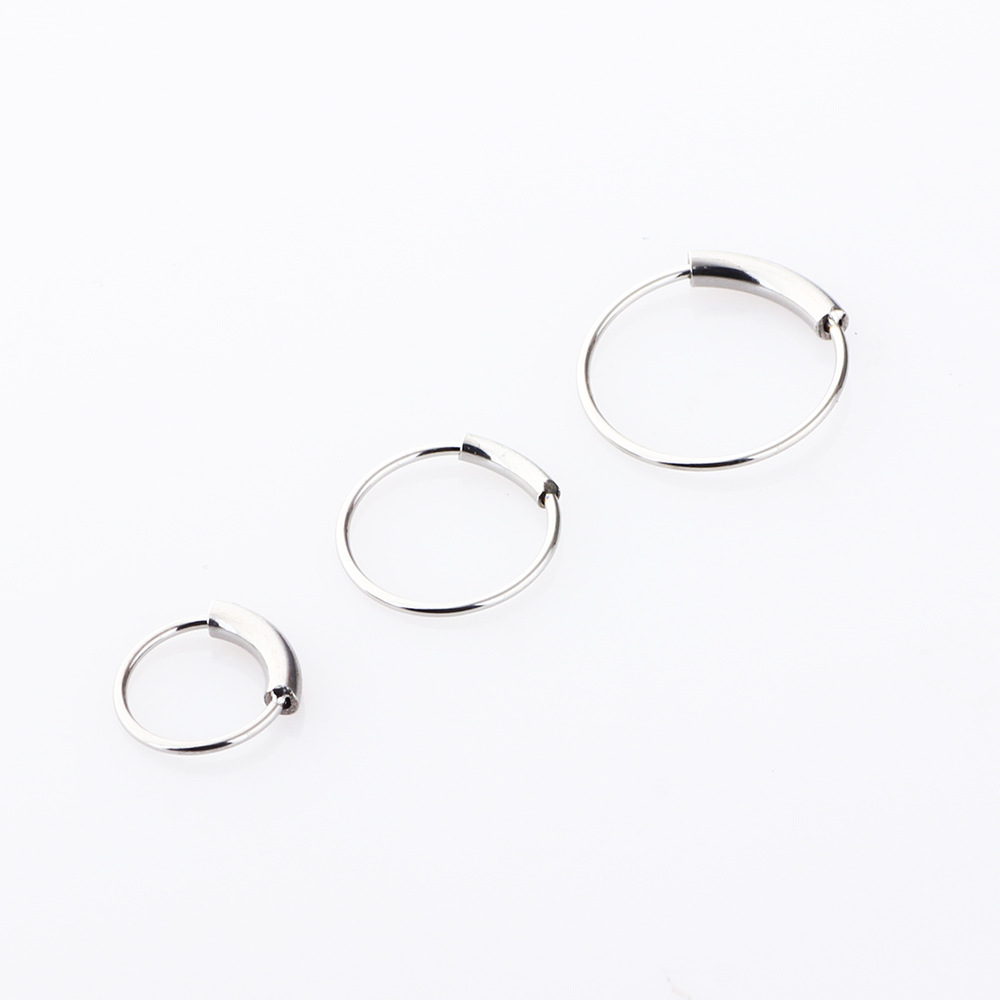 3 ชิ้น/ล็อต แหวนเหล็กผ่าตัด 31 - Body Jewelry Nose Ring บทวิจารณ์และราคา