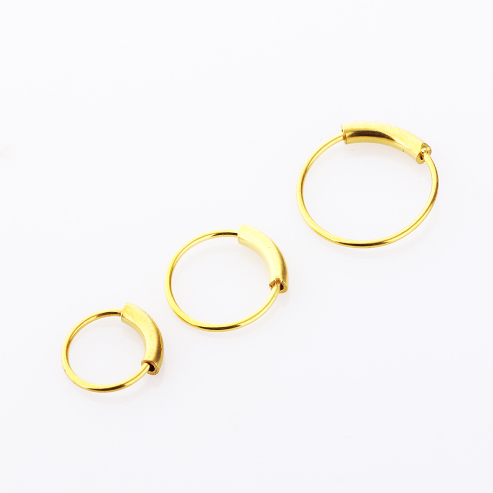 3 ชิ้น/ล็อต แหวนเหล็กผ่าตัด 31 - Body Jewelry Nose Ring บทวิจารณ์และราคา