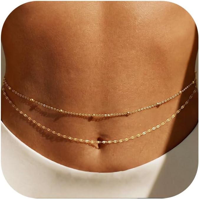 โซ่คาดเอวชุบทอง 14K สำหรับผู้ห - Body Jewelry By The Chain Gang บทวิจารณ์และราคา