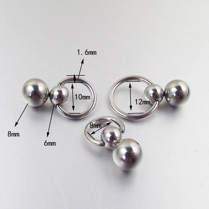 สแตนเลสสตีล Double Ball Cucurb - Nipple Bar Curved บทวิจารณ์และราคา